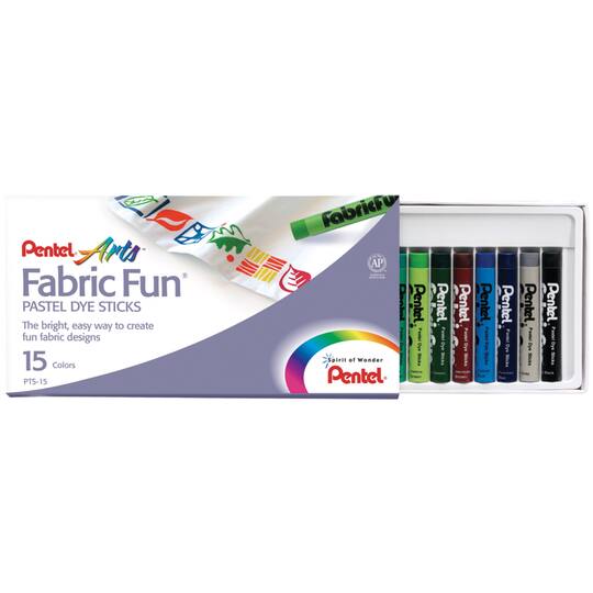 Pentel Arts&#xAE; Fabric Fun&#xAE; 15 Color Dye Stick Set
